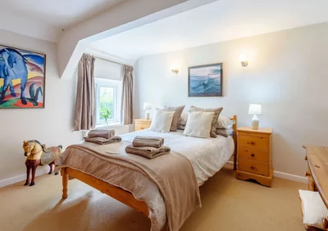 Bedroom #1 at Swallows Return, Woolfardisworthy