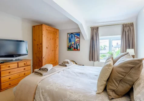 Bedroom #1 at Swallows Return, Woolfardisworthy