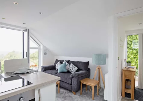 The living area at Swanston Lodge, Paignton