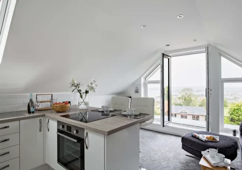 The kitchen at Swanston Lodge, Paignton