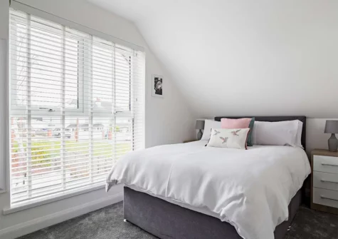 The bedroom at Swanston Lodge, Paignton