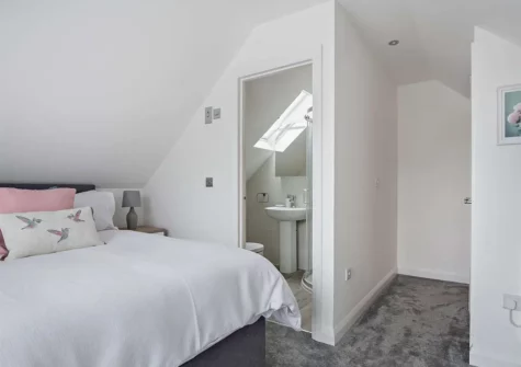 The bedroom at Swanston Lodge, Paignton