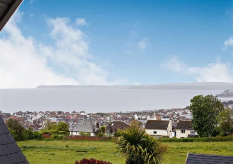 Enjoy the magnificent & far-reaching sea views from the patio at Swanston Lodge, Paignton