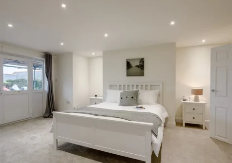 The bedroom at Swanston Retreat, Paignton