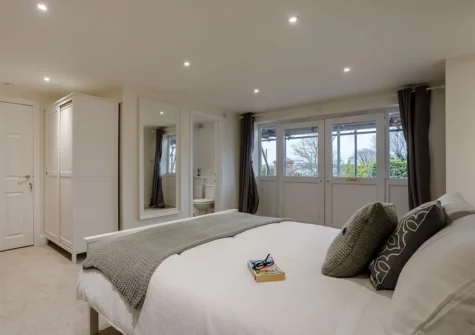 The bedroom at Swanston Retreat, Paignton