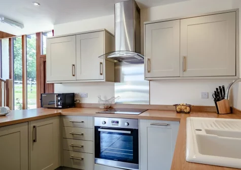 The kitchen at Sweetcombe Roost, Sidbury