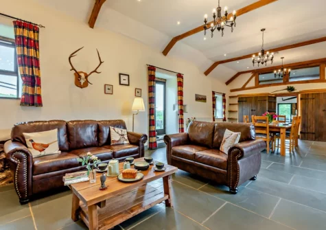 The living area at Swincombe Mill, Challacombe