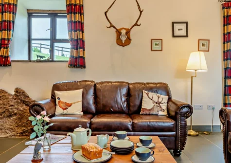 The living area at Swincombe Mill, Challacombe