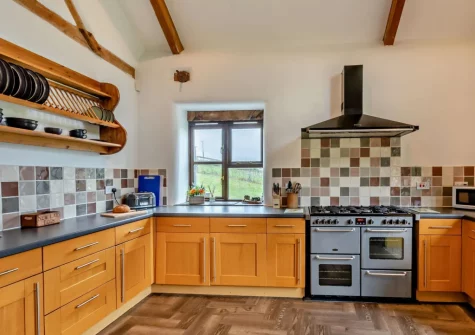 The kitchen at Swincombe Mill, Challacombe
