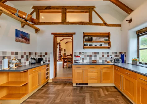 The kitchen at Swincombe Mill, Challacombe