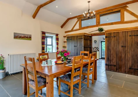 The dining area at Swincombe Mill, Challacombe