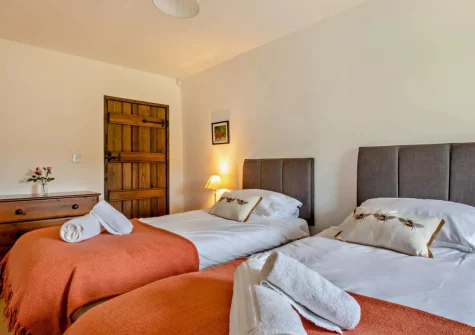 Bedroom #2 at Swincombe Mill, Challacombe