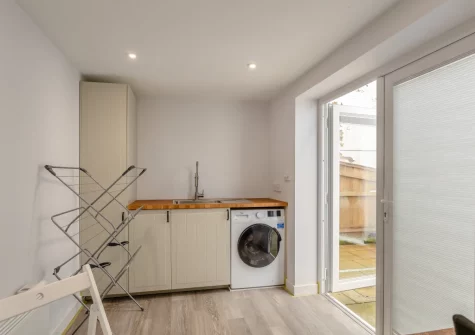 The utility space at Syringa, Beer