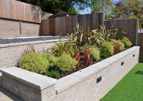 The tiered garden at Syringa, Beer