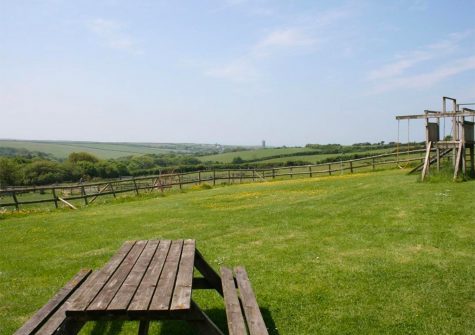 The picnic area at Tack Room, Blagberry