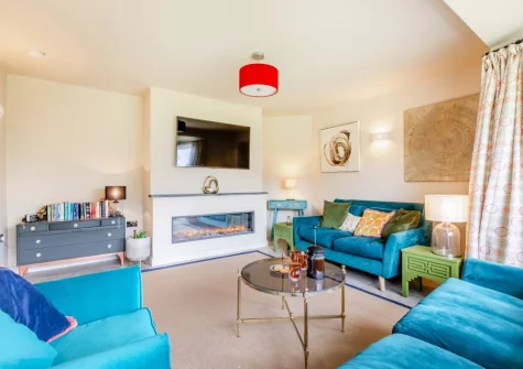 The living room at Tale Head, Broadhembury