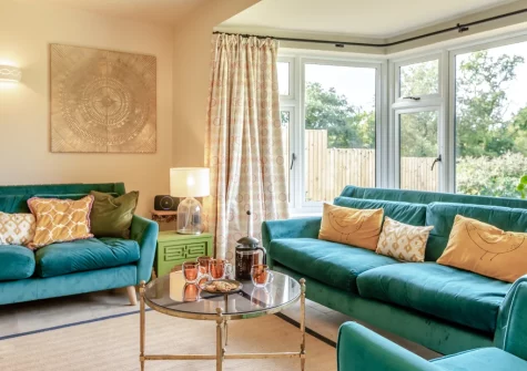 The living room at Tale Head, Broadhembury