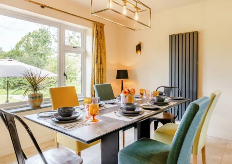 The dining area at Tale Head, Broadhembury