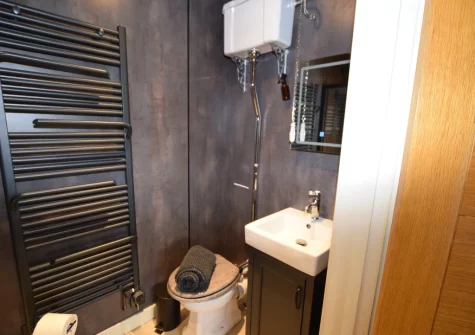 Bedroom #1 en-suite shower room at Tale Head, Broadhembury