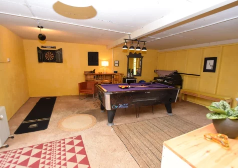 The games room at Tale Head, Broadhembury