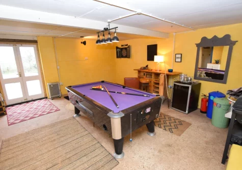 The games room at Tale Head, Broadhembury
