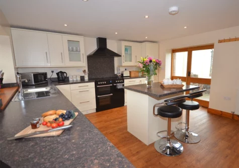 The kitchen at Tall Tree Cottage, Woolfardisworthy
