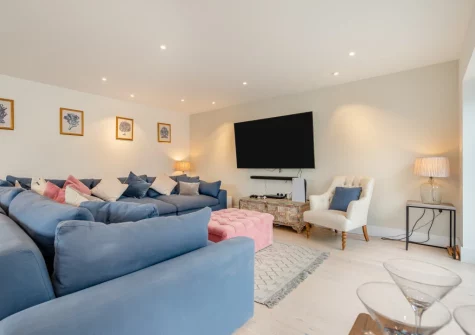 The living room at Tamar, St Merryn