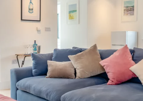 The living room at Tamar, St Merryn