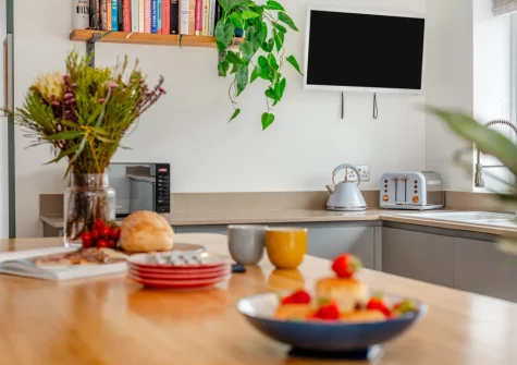 The kitchen at Tamar, St Merryn