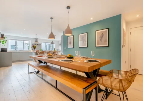 The dining room at Tamar, St Merryn