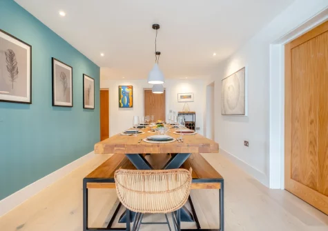 The dining room at Tamar, St Merryn