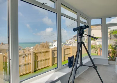The living area at Tamarind, Porthleven