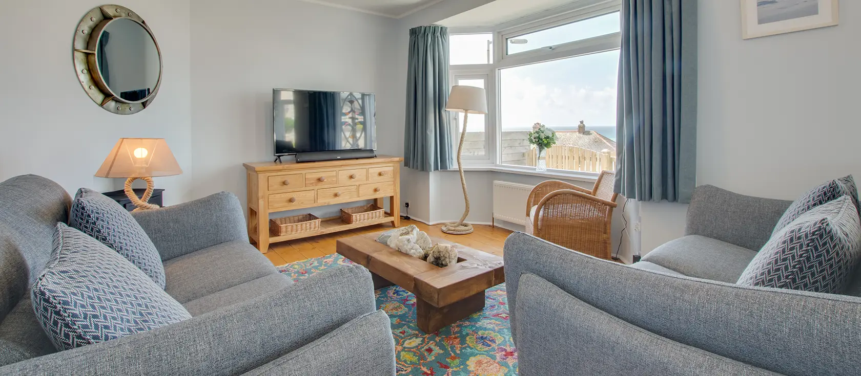 Tamarind, Porthleven is a delightful dormer bungalow with stunning sea views from almost every room. Enjoy the enclosed garden, coastal walks, and Cornwall's southernmost port. Perfect for creating truly unforgettable family holiday memories.