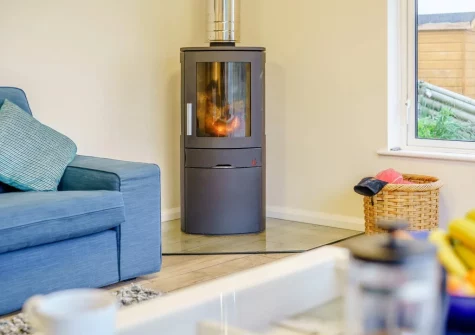 The living room at Tamarisk, Downderry