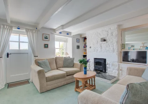 The living area at Tamarisk, Mousehole