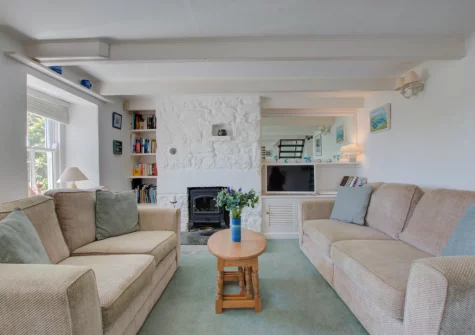The living area at Tamarisk, Mousehole