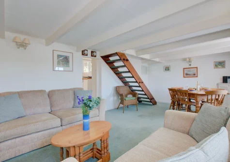 The living area at Tamarisk, Mousehole
