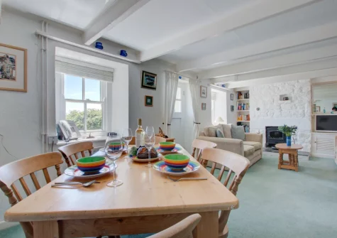 The dining area at Tamarisk, Mousehole