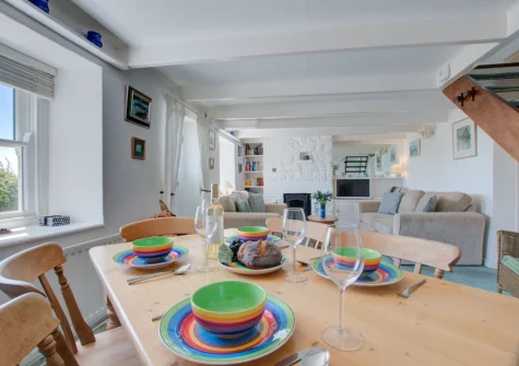 The dining area at Tamarisk, Mousehole
