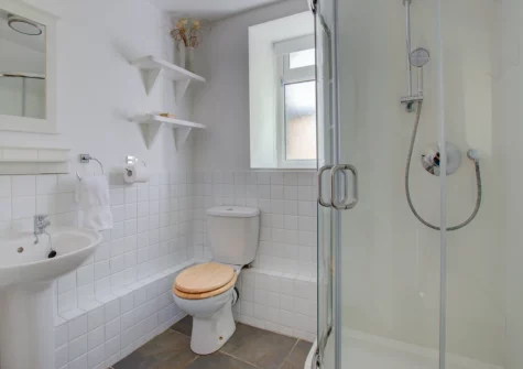 The shower room at Tamarisk, Mousehole