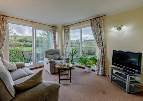 The living room at Tanglemead, West Down