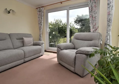 The living room at Tanglemead, West Down