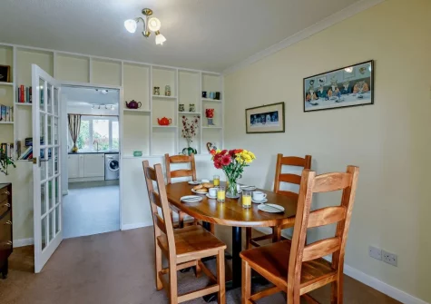 The dining room at Tanglemead, West Down