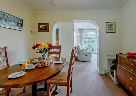 The dining room at Tanglemead, West Down