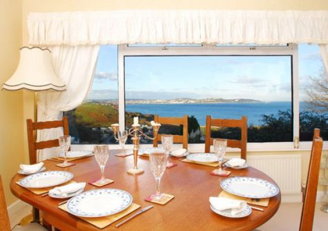 The dining area @ Tanna Nivas, Paignton