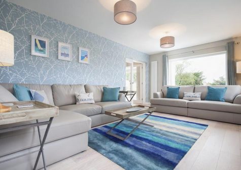 The living area at Teign House, Shaldon
