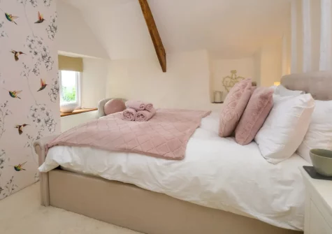 Bedroom #1 at Thatch View Cottage, Roborough