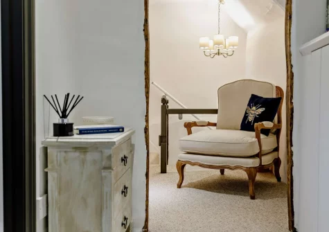 The first floor landing at Thatch View Cottage, Roborough