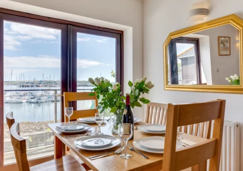The dining area at The Anchorage, Falmouth