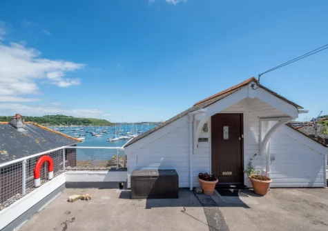 The Anchorage is a fntastic three-level property directly on Falmouth Harbour with its very own boat dock